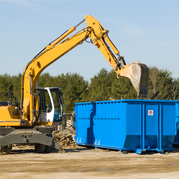 are there any restrictions on where a residential dumpster can be placed in Mount Repose OH